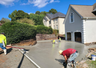 concrete driveway