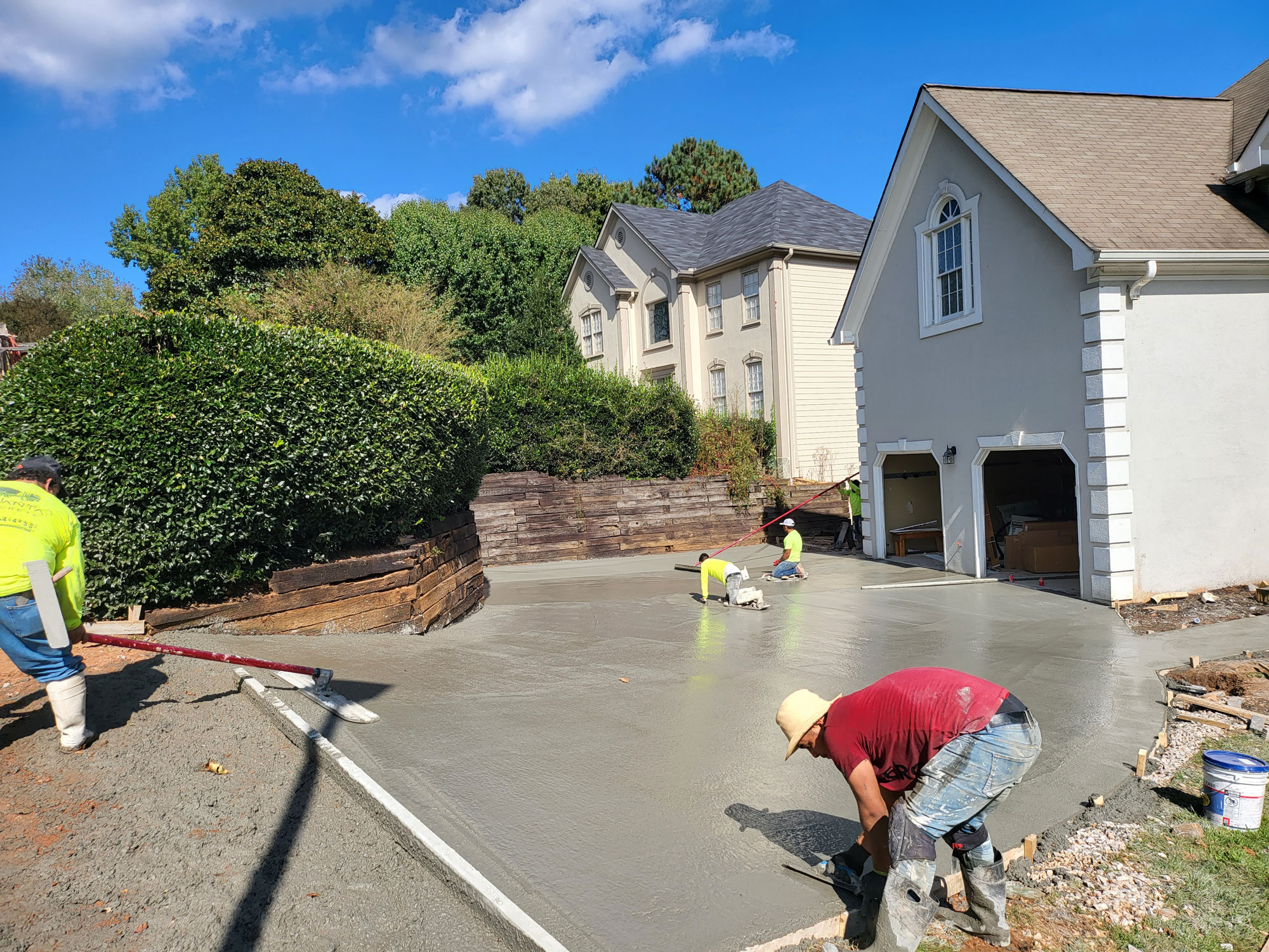 concrete driveway